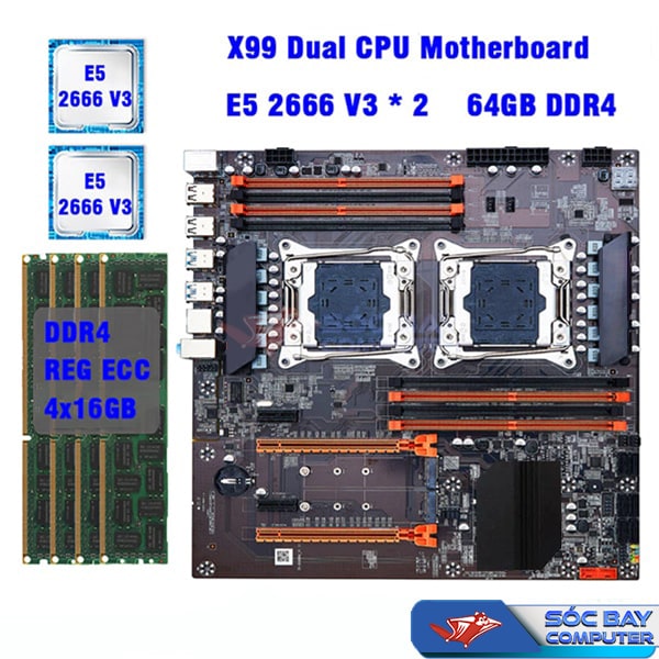 Build ome x99 Dual DDR4 tham khảo
